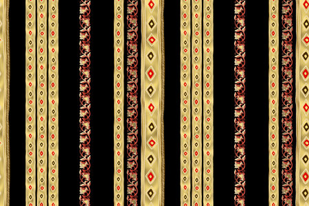 Gold Chain with leopard print pattern.
