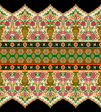 Boder geometric and ethnic style indian boderの写真素材