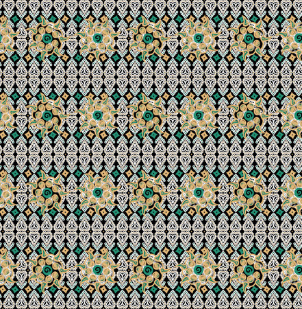 Ethnic boho seamless pattern. Tribal art print. Colorful border background texture. Fabric, cloth...