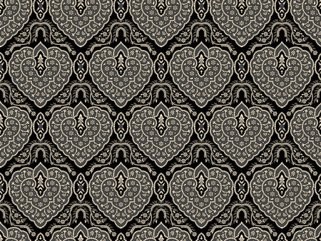 Ethnic, paisley and geometric motifs fabric patchwork abstract vector seamless pattern