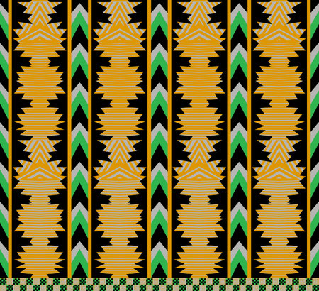 Beautiful Persian knitted embroidery.geometric ethnic oriental seamless pattern traditional on cream background.Aztec style,abstract,vector,illustration.design for texture,fabric,clothing,wrapping.の写真素材