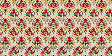 Turkish seamless pattern with luxury floral ornament. Traditional Arabic, Indian motifs. Great for...