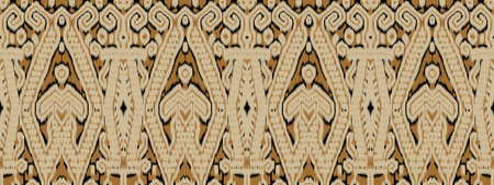 Seamless retro geometric pattern. Vector version available in my portfolio,Stylish seamless pattern in Scandinavian style. Texture vector drawing by hand. Abstract brown backgroundの写真素材