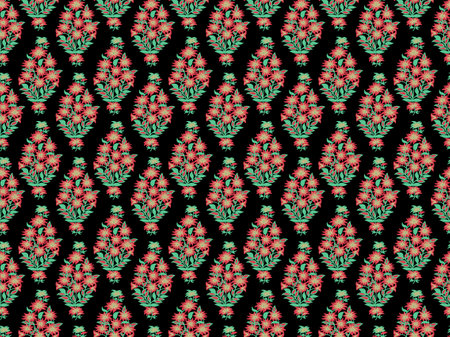 Set of simple floral seamless patterns. Daisy flowers collection in blue color. Sketch flat drawing. Botanical collage in modern trendy style.の写真素材