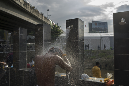 Kuala Lumpur, Malaysia -  2 February  2018 : A celebration of Thaipusam Festival at Batu Caves, Kuala Lumpur, Malaysia.のeditorial素材
