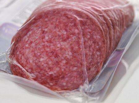 Sliced Salami の写真素材