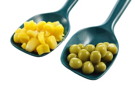 peas and cornの写真素材