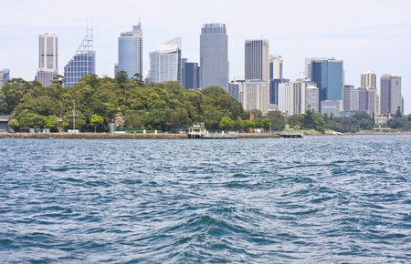 City of Sydney Skyline from the Sydney Harbourの写真素材