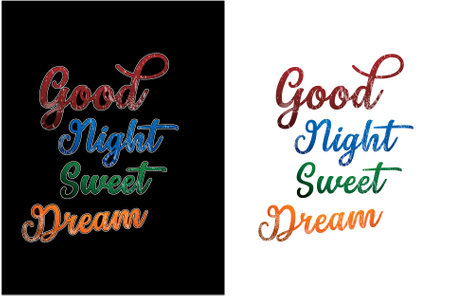 Good night sweet dream, Christmas Typography Design, Typography t-shirt.のイラスト素材