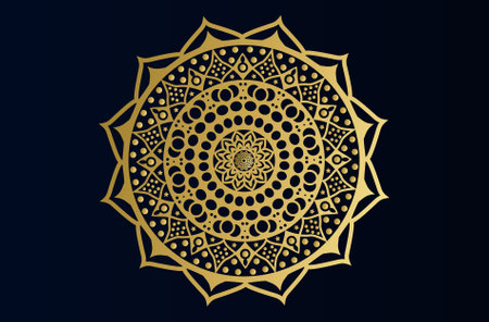 Creative Mandala Design, vector luxury mandala Template, Modern Mandala.のイラスト素材