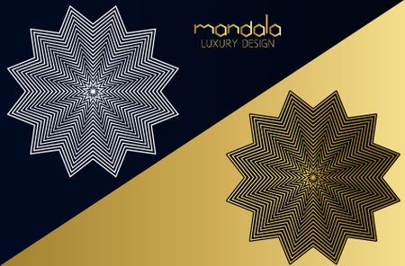 Creative Mandala Art Designs, Modern Mandala Art.のイラスト素材