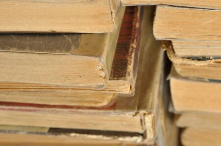 Old books stack  Could be used as vintage background の写真素材