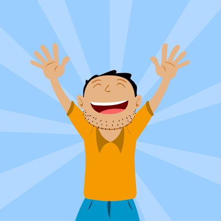 Happy Manのイラスト素材