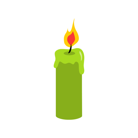 green candle iconのイラスト素材