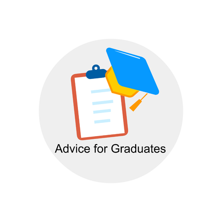 advice for graduate iconのイラスト素材