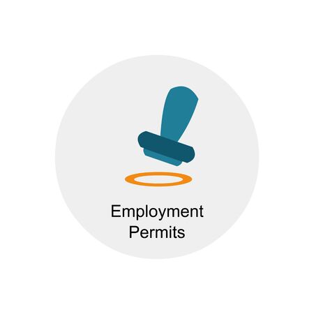 employment permit iconのイラスト素材