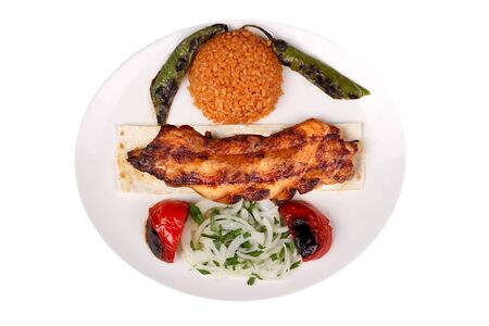 Photos of special and famous turkey barbecues for your restaurant and hotel menus tavuk pirzorla Fresh barbecue with chickenのeditorial素材