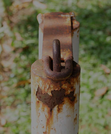 rusty iron, rusty iron plate, rusty iron pole, rusty iron macroの写真素材