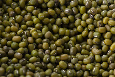 close-up of green bean seeds, Macro photography