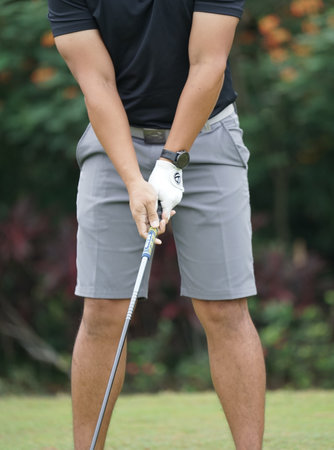 Unidentified player in Thailand Golf Championship 2013 at Amata Spring Country Club in Chonburi,...