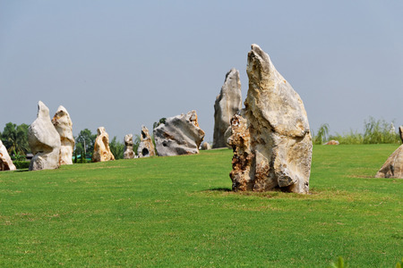 Rock in the gardenの写真素材