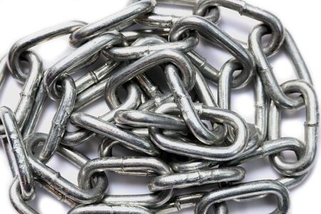 abstract of chains on white background
