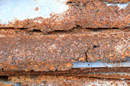 Old rusty of zinc sheet ,abstract rusty of zinc backgroundの写真素材