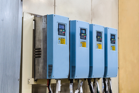 Industrial electricity inverters in a factory,controlerの写真素材