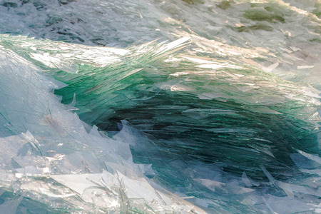 Image of cullet waste glass for recycling in industry,broken glassÃ?Â recycledの写真素材