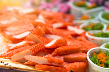 sushi,japanese food on dish prepare for party,asia culture traditionalの写真素材