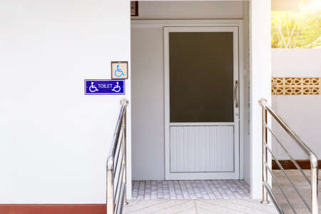 Restrooms and signs for the elderly or disabled, international standards,Universal Designの写真素材