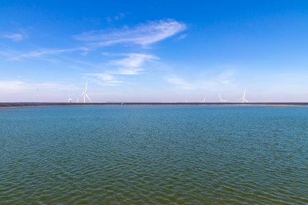 Lam Takong Reservoir Views, reservoir with black plastic liner, Nakhon Ratchasima,...
