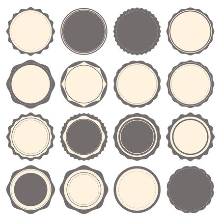 Vintage badges, labels and template. Vector design elements. Vector illustrationのイラスト素材