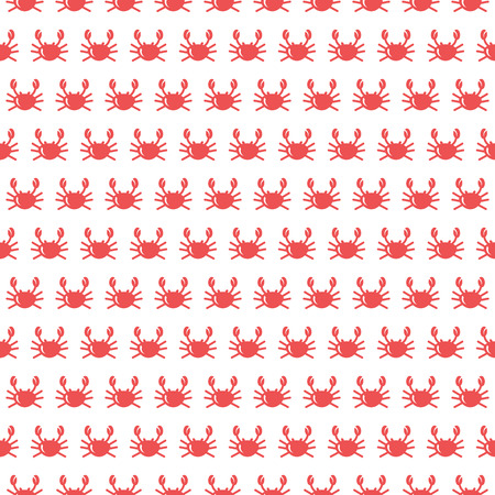 Crab seamless pattern.のイラスト素材