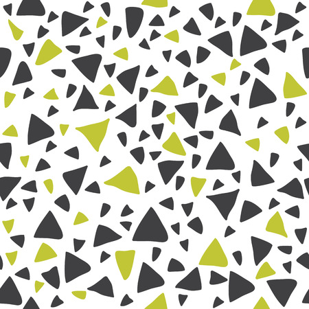 Hand drawn triangle seamless pattern. Vector illustrationのイラスト素材