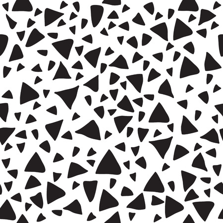 Triangle geometric seamless pattern. Tribal hand drawn background. Vector illustrationのイラスト素材