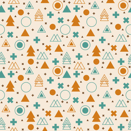 Ethnic geometric seamless pattern. Tribal backgroundのイラスト素材