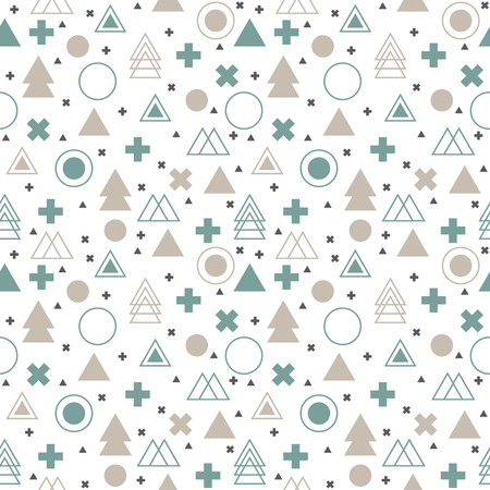 Textile tribal background. Geometric scandinavian seamless patternのイラスト素材