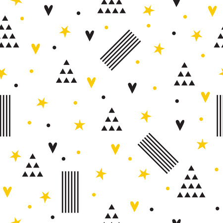 Abstract geometric seamless pattern. Fashion style for website, printing, poster, fabric or postcards. Vector illustrationのイラスト素材