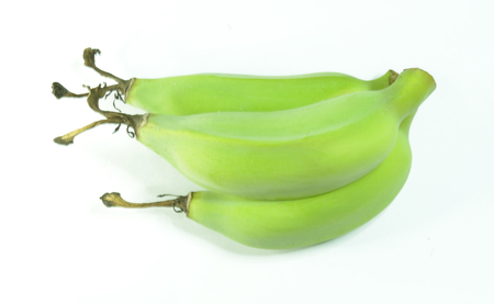 Raw bananas can be both sweet and savory cooking.の写真素材
