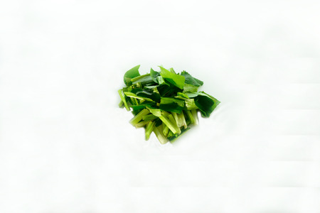 Celery, cut into small pieces. For as flavoring in food smells. And taste more palatable to the type of food.の写真素材