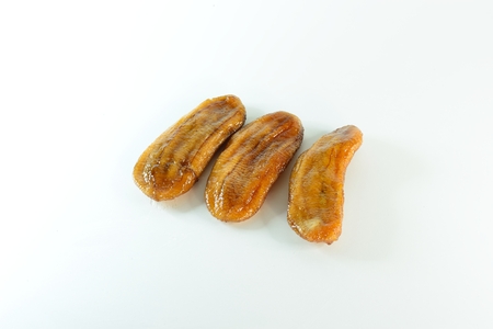 Dried bananas, honey sweet. Are beneficial to our health.の写真素材