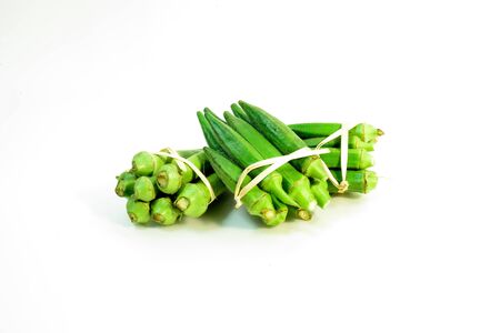 The okra is a biennial plant The trunk and branches are green. But sometimes dotted with purple...