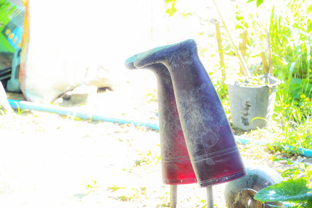 rubber bootsの写真素材