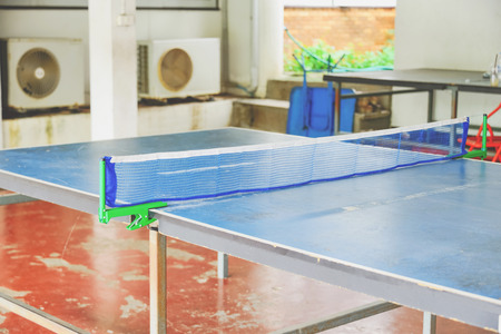 Tennis nets installed to divide the space race, and easier to judge.