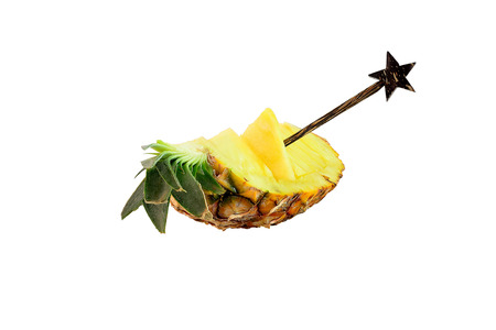 Pineapple is a fruit that is high in vitamin C.