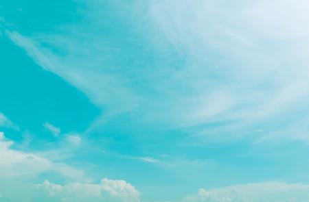 blue sky with clouds colorful vintage backgroundの写真素材