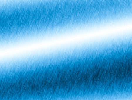 Metal blue background or texture of brushed steel plate with reflectionsの写真素材