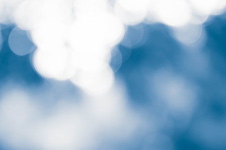 Bokeh lights On Blue Backgroundの写真素材