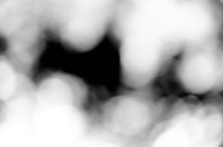 Abstract blur bokeh on black backgroundの写真素材